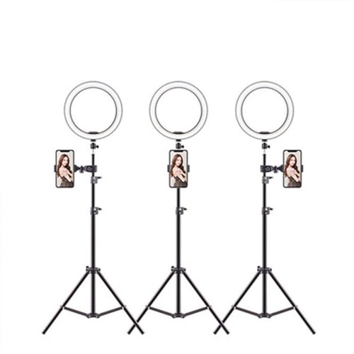LED 14Zoll Ringlicht Fotolicht Stativleuchte 2M Handyhalter-Lampe Selfie Stativ - Bild 3 von 7