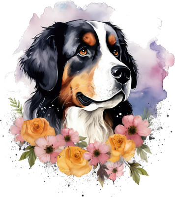 2x Bernese mountain dog car sticker dog sticker
