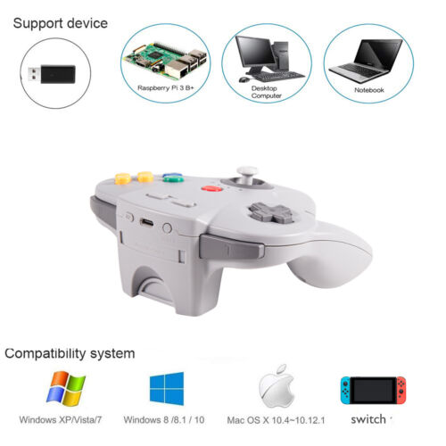 USB SNES /NES/ N64 /USB Xbox 360 /Controller for Windows PC MAC Wired/Wireless - Picture 74 of 97