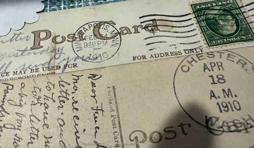 ANTIQUE LOT 9 EARLY 1900'S POSTED POST CARDS WITH STAMPS VARIED LOT ACCEPTABLE - Picture 10 of 11