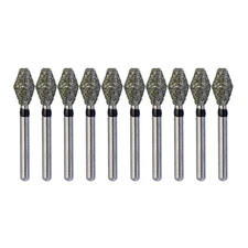 Dental Diamond Burs Barrel Shape 811/038SC Super Coarse Black FG 1.6 High Speed