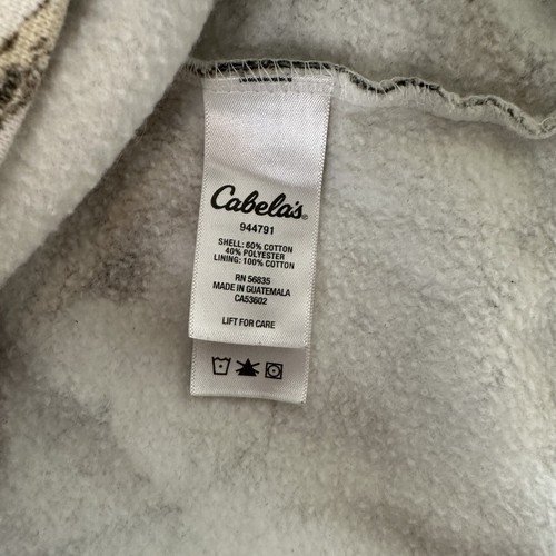Cabelas Sweater Women Large Snow Camo Zonz Woodlands Winter Hoodie Pullover Hunt - Picture 11 of 13