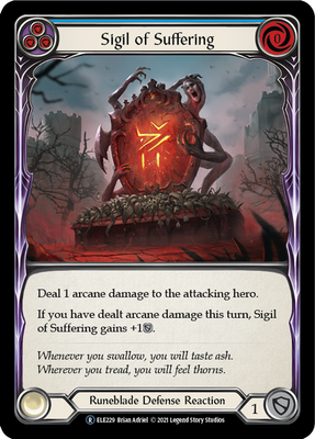 Flesh &amp; Blood TCG Tales of Aria Unlimited R BLUE Sigil of 