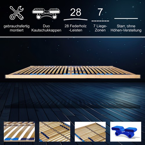 Lattenrost 7-Zonen Terra Basic 28 UV - 70, 80, 90, 100, 120, 140 x 200 cm - Bild 6 von 9