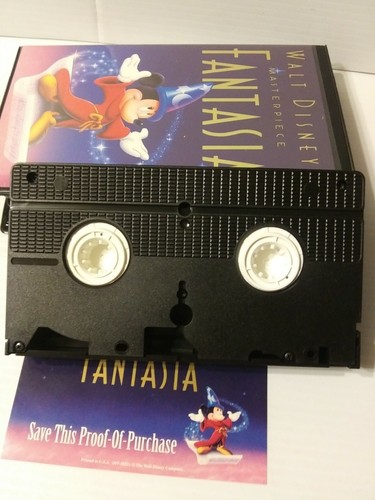Walt Disney's Masterpiece FANTASIA (VHS, 1991) with paper inside. - Picture 7 of 7
