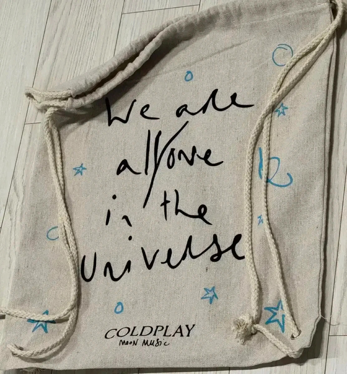 Coldplay 2025 Music of the Spheres Tour Exclusive DRAWSTRING