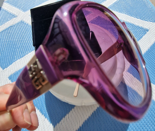 Occhiali da sole Givenchy 'SGV 760' viola traslucido/crema Made in Italy ***RARI - Foto 2 di 14