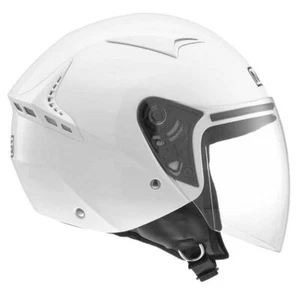 MDS G240 Solid Open Face Motorcycle Helmet White