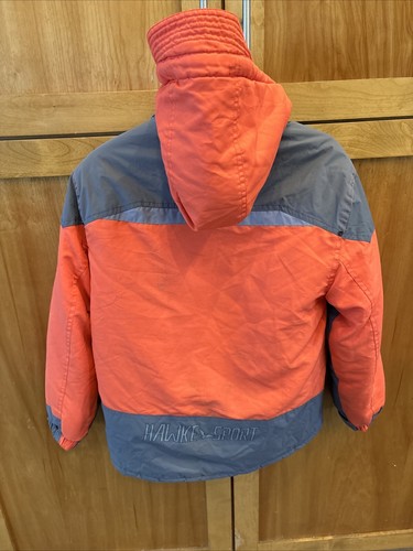 Hawke & Co Abrigo Deportivo Niños Jóvenes Talla 14 16 Naranja Gris Invierno Bolsillos Forrado - Imagen 11 de 21