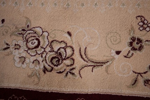 Dark Maroon Aubusson Design Floral 10x13 ft. Turkish Living Room Large Rug - Picture 11 of 18
