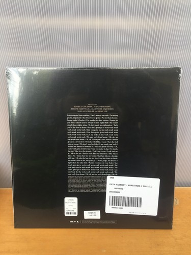 12' Pink VINYL Fifth Harmony WORK FROM HOME SOLD OUT new SEALED ft TY DOLLA usa - Picture 6 of 7