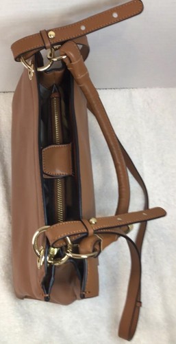 Danielle Nicole - Borsa a mano con manico singolo da appendere 100% pelle marrone NUOVA - Foto 5 di 21