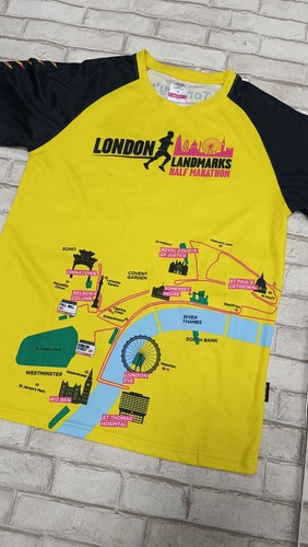 LONDON LANDMARKS HALF MARATHON men's t-shirt size M - Picture 4 of 10