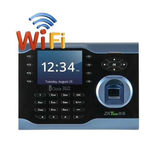 Grabadora biométrica de asistencia de tiempo de huellas dactilares ZKTeco iclock360 ID/IC/WiFi/ADMS - Imagen 15 de 16