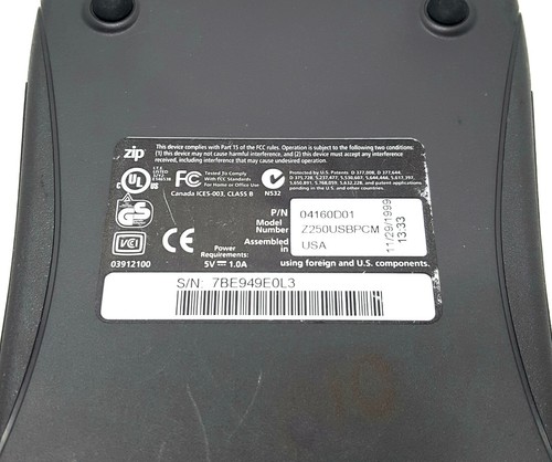 Iomega Zip External Drive USB Powered Z250USBPCM zip250 Not Tested No Cables - 第 4/5 張圖片