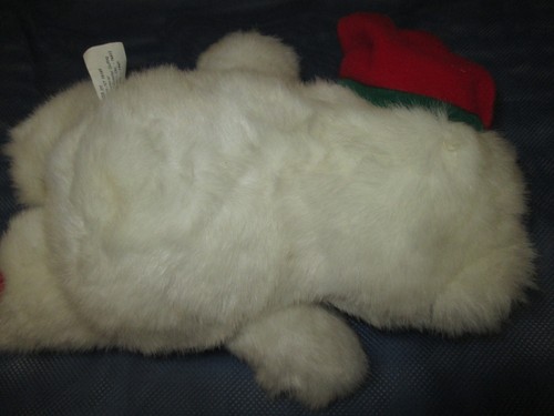 Sasco Christmas Teddy Plüschbär, weiß rot grün Stofftier, 10 Zoll Spielzeug - Bild 4 von 12