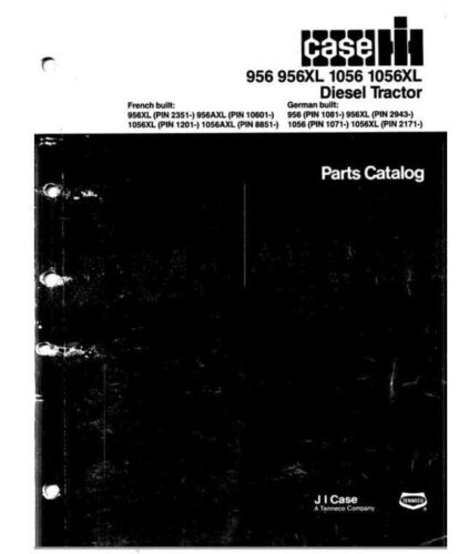 CASE IH 956-1056 SET COMPLETO manuale officina, Opps, assistenza e parti - Foto 1 di 4