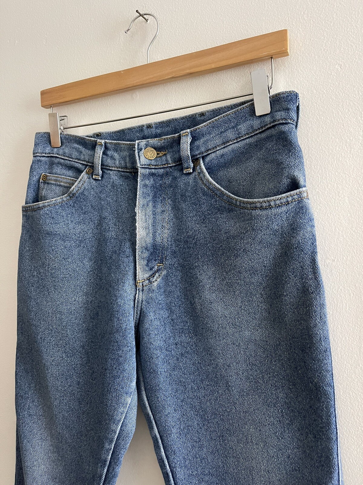 Vintage Size 28 Lee MR 100% Cotton Denim Jeans 19… - image 16