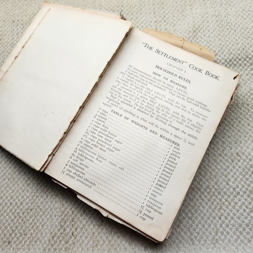 Antique The Settlement Cookbook Mrs Simon Kander 10th Edition 1920 HC Cook book - Picture 5 of 15