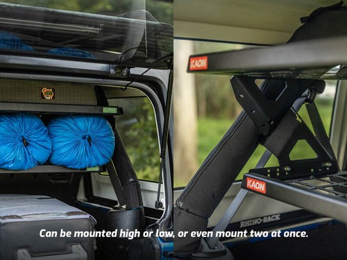 Standalone Rear Roof Shelf to suit Jeep Wrangler JK 4 Door – Rear Cargo Storage - Picture 8 of 11