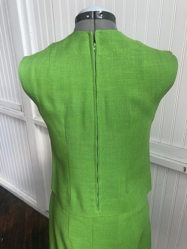 1960's Mid Century Lime Green 3 pc Jackie O Suit - Picture 18 of 18