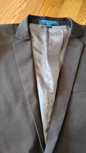 NWT PERRY ELLIS BOY SLIM SUIT JACKET BLAZER, GRAY COLOR ,SIZE 20 - Picture 2 of 11