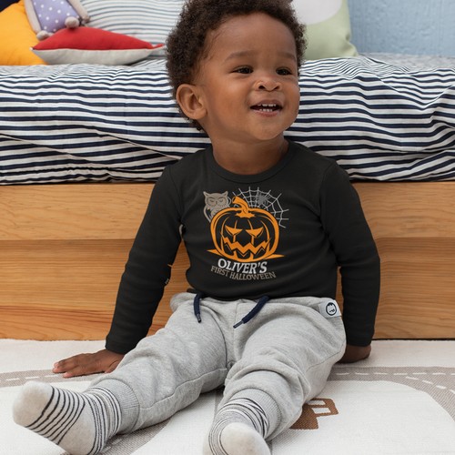 Baby Pumpkin Owl First Halloween Romper Suit Personalised Fancy Dress Idea for - 第 2/4 張圖片