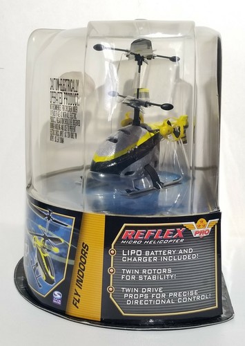 Vintage 2006 Air Hogs Reflex Micro R/C Helicopter 44208 Yellow ☆ New / Sealed - Picture 4 of 10