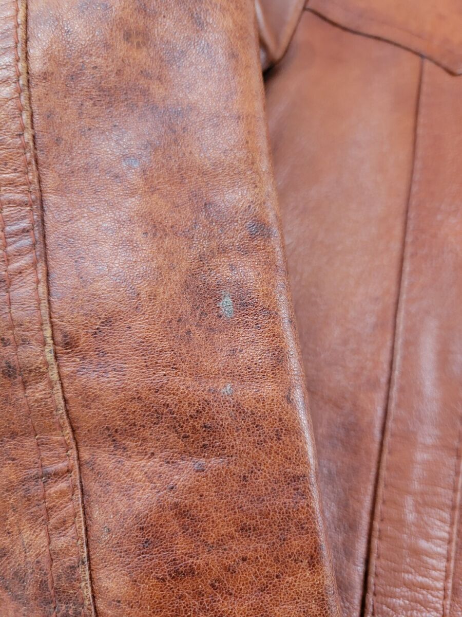 Vtg 60s 70s Leather Jacket Blazer Coat Disco Starsky & Hutch Vtg 60s 70s Leather Jacket Blazer Coat Disco Starsky & Hutch