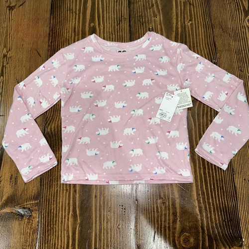 NWT SO Girls Size 8 Bear Themed Pajama Shirt - Pink - Picture 1 of 7