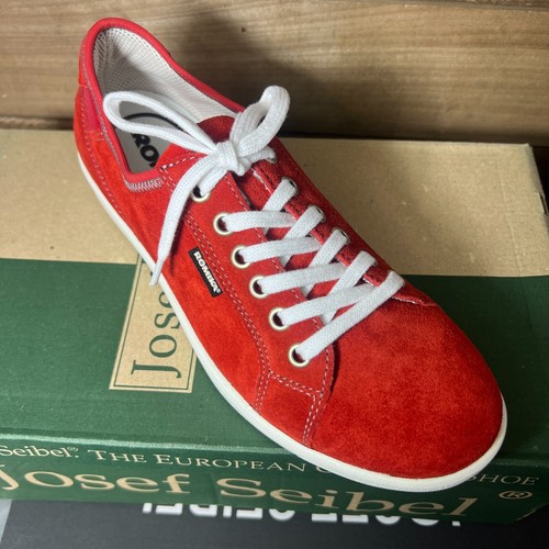 Romika Womens 7 US Red Sneakers Suede Leather EU 37 - Picture 6 of 17
