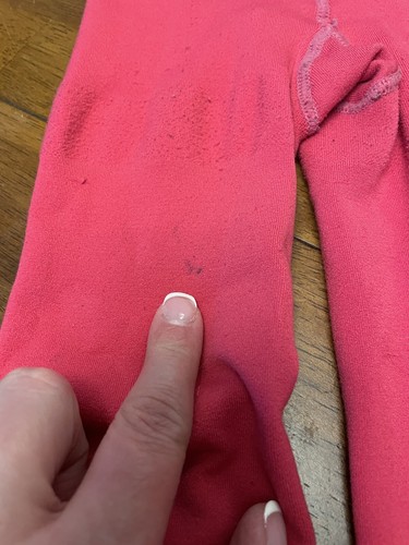 Target Girls Size 4-6X Footless Tights Hot Pink - Picture 3 of 5