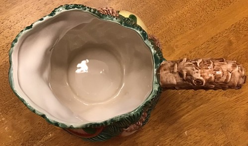Fitz & Floyd VTG 1991 Pitcher Christmas Apple Pear Evergreen Pinecone 2 1/4 Qt - Picture 6 of 13