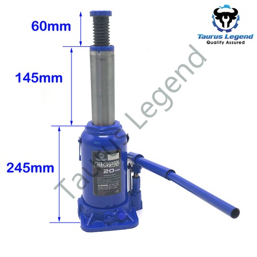 2PCS 20 Ton Hydraulic Bottle Jack w/ Safety Valve Car Van Truck Caravan 4WD Lift - Picture 5 of 8