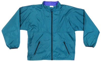 Helly Hansen Rain Wind Green Full Zip Windbreaker Jacket S
