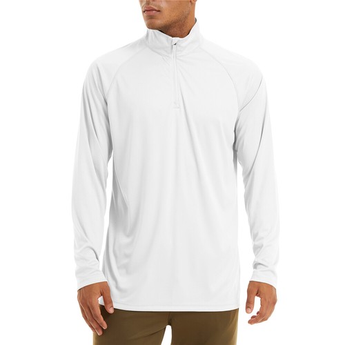 UPF50 Mens Sun/Skin Protection Long Sleeve Shirts Anti-UV Golf Swimming T-Shirts - Picture 20 of 81