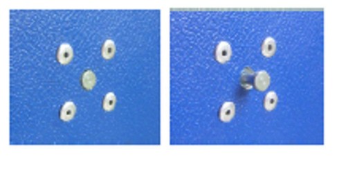 2x Adam Hall Bolzen Tischverbinder gefedert, Einhängetisch Hängetisch einhängen - Picture 8 of 9