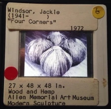 Jackie Windsor "Four Corners" Post-minimalism Sculpture 35mm Art Slide