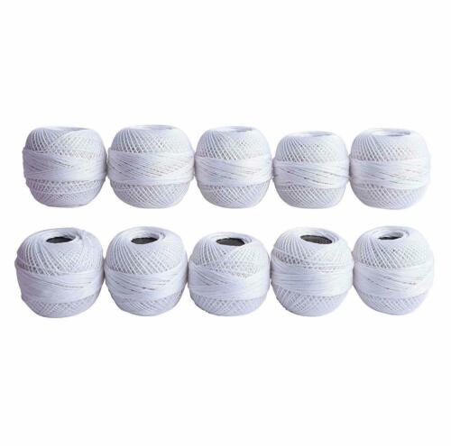 Rote Rose gehäkelt Baumwollfaden mercerisiert Handweben Garn Strickball weiß - Bild 2 von 6
