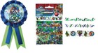 Jurassic World Award Ribbon + Confetti, Dino Hybrid Birthday Party Supplies, Lot