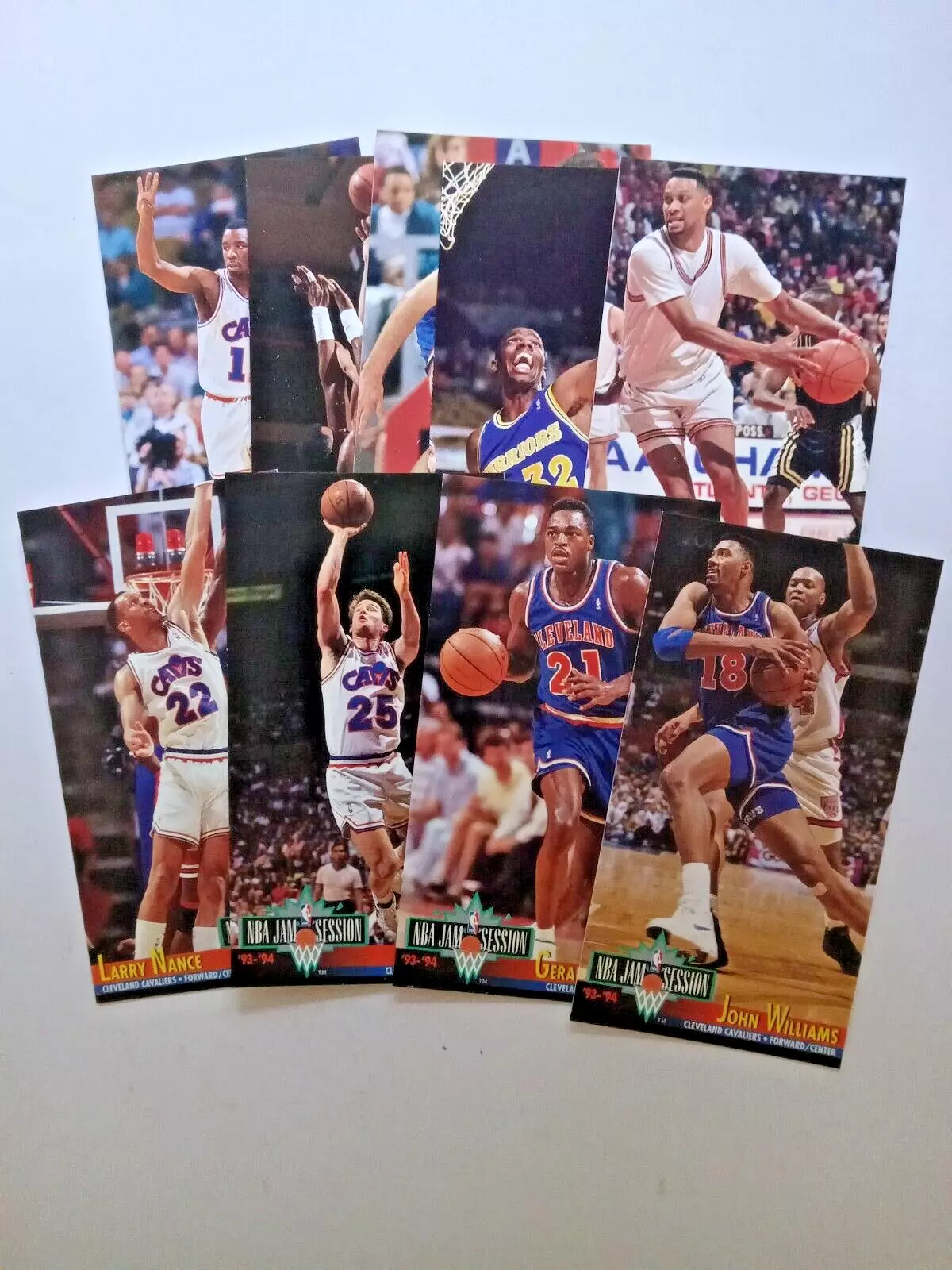 1993 94 NBA JAM SESSION Basketball  9 Card Lot  Cleveland Cavaliers Danny Ferry