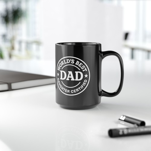 Tasse World's Best Dad, 15 Unzen Schwarz Kaffeetasse, Geschenk zum Vatertag, [...] - Bild 7 von 11