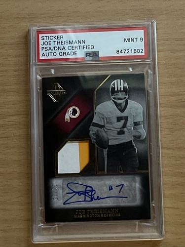 JOE THEISMANN SIGNED AUTOGRAPHED 2018 Panini majestic 10/10 PSA/DNA CERT MINT 9 - Picture 2 of 12