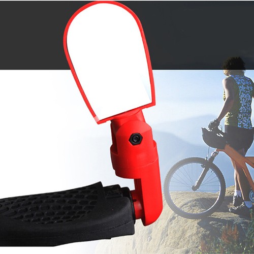 2PCS Adjustable Plane Mirror Mountain Bike Mirror View Rear (Red) mirrors - Picture 11 of 12
