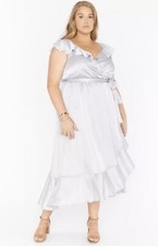Show Me Your Mumu Samantha Ruffle Wrap Dress Size XL NIP $198 Retail