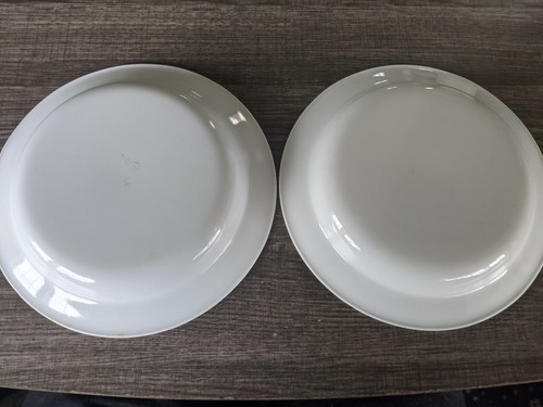 CORELLE SLATE OR ALLEGRO FLAT RIMMED SOUP BOWL X 2 GENTLY USED FREE USA SHIP - Picture 3 of 3
