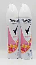 Rexona Women Tropical Alcohol Free 48h Deodorant Spray 200ml(2 Pack)