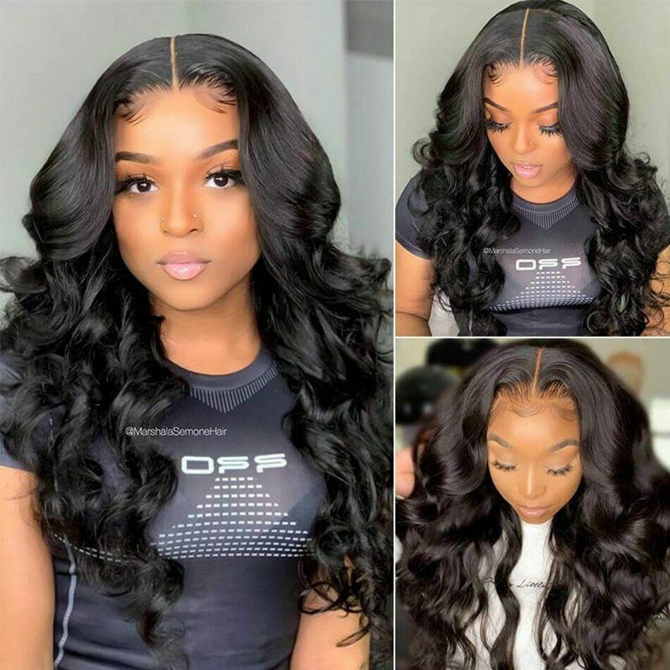 13x4 HD Transparent Lace Front Human Hair Wigs Body Wave 4x4 Lace Closure Wigs Ostatnia praca tania