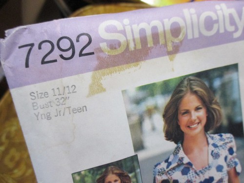Simplicity -Teen Summer Dress Bolero- Sz 711/12 Bust 32 Pattern 7292 Vtg c1975 - Picture 2 of 4