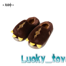 Official Genshin Impact Zhongli Dragon Winter Plush Warm Slippers Unisex Shoes